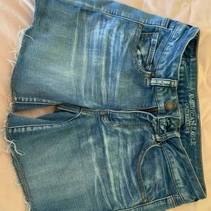 American Eagle Midi Super Stretch Jean Shorts